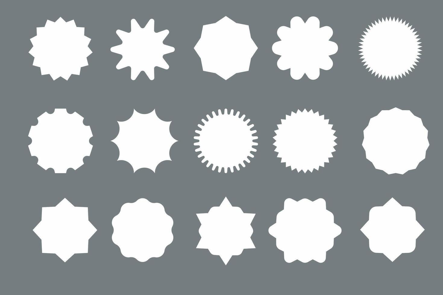 Round Sticker Shape Design Illustration Label vector