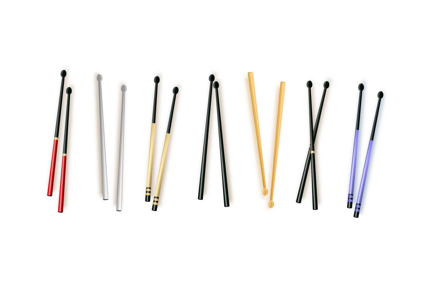 Drumstick is isolated on a white background. vector