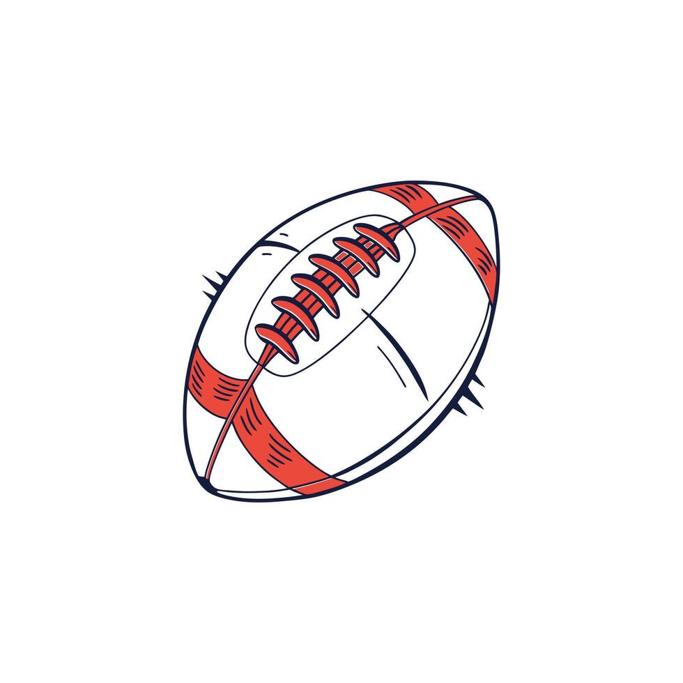 An american football ball is shown vector