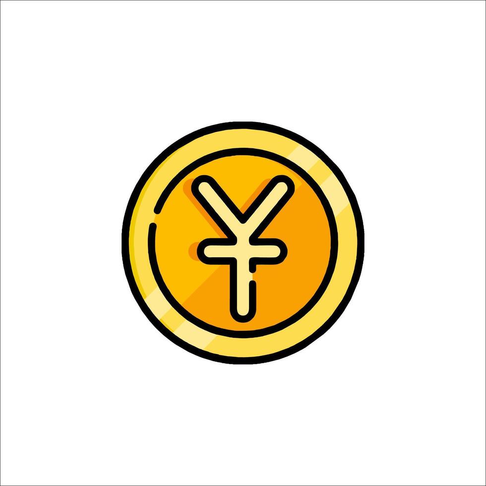 Yuan sign icon illustration vector