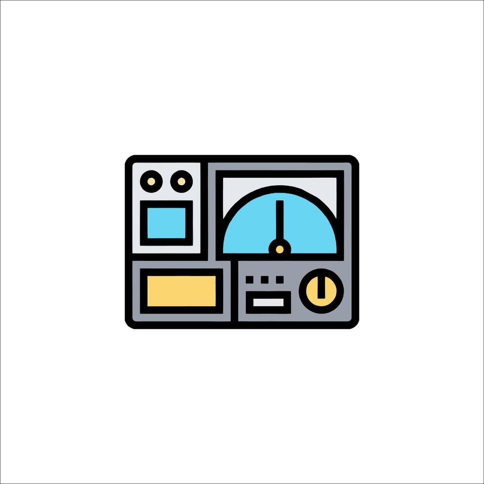 A meter icon on a white background vector