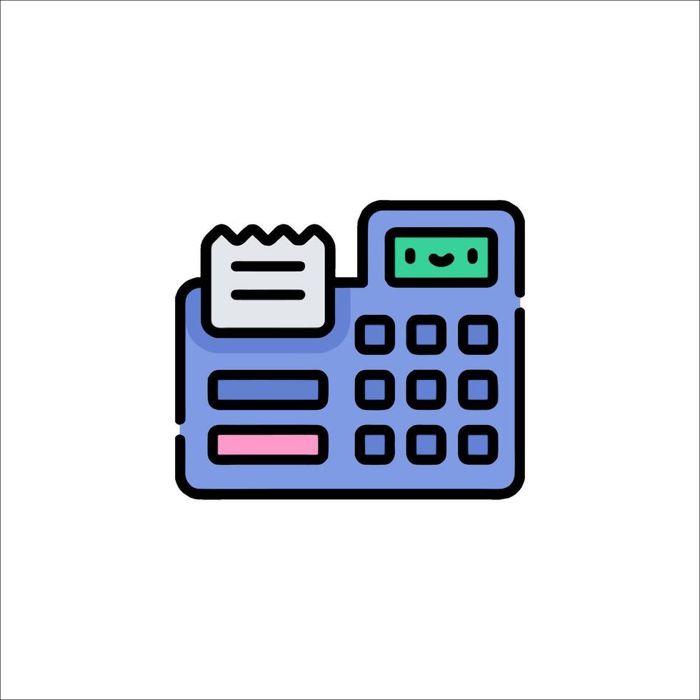 A calculator icon on a white background vector