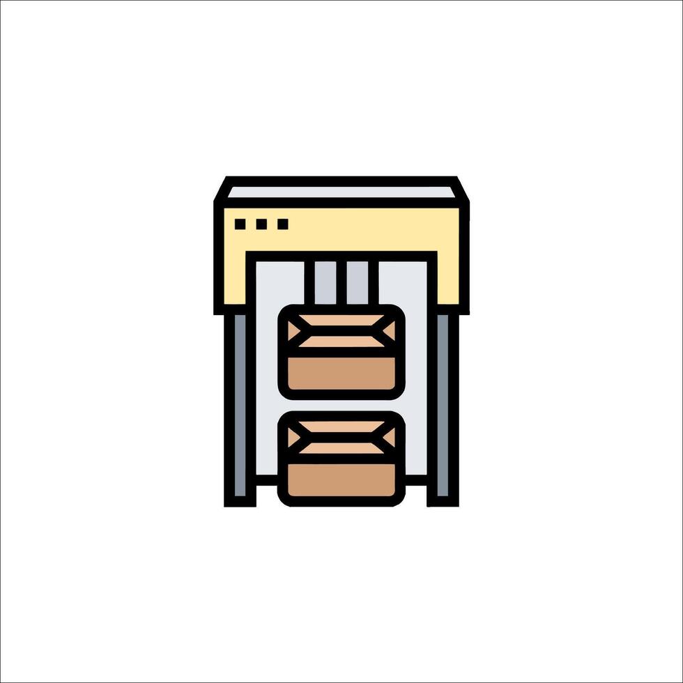 A machine that is used to make bread vector