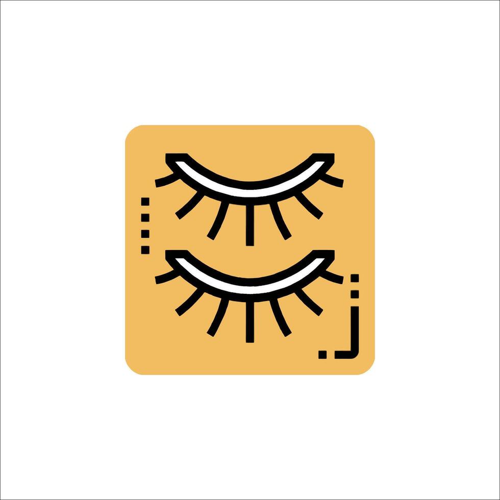 Eyelashes icon illustration vector