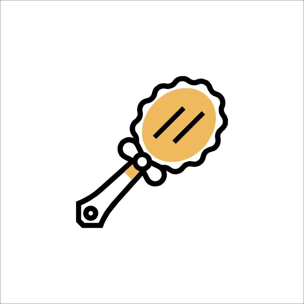 A small brush icon on a white background vector