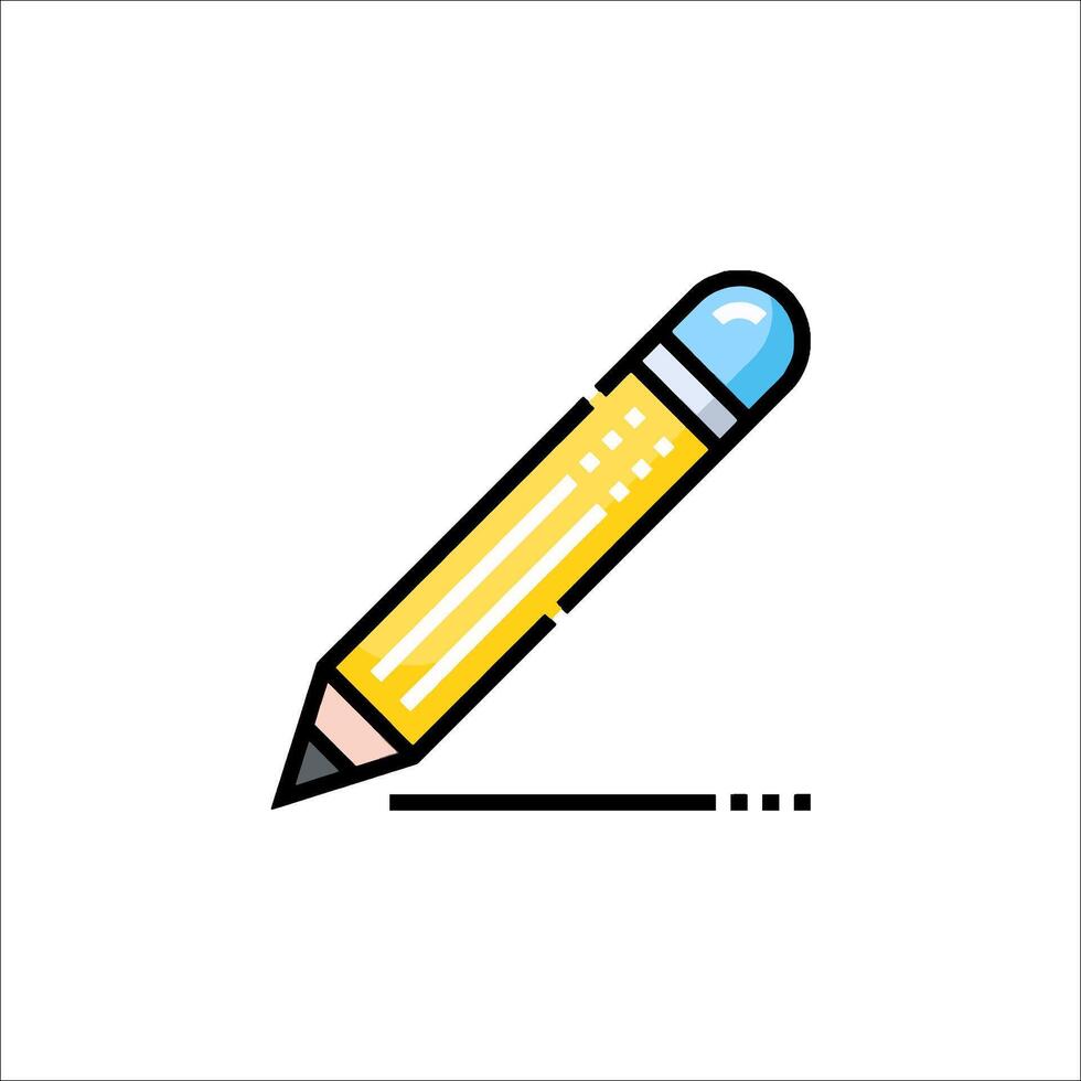 Pencil icon illustration vector