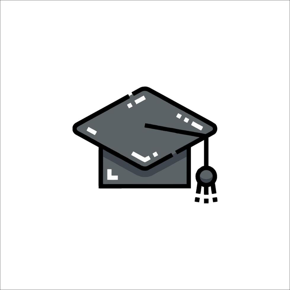 Graduation cap icon illustration vector