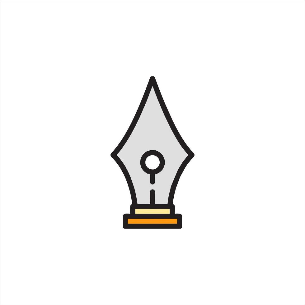 Pencil and ink icon, illustration vector
