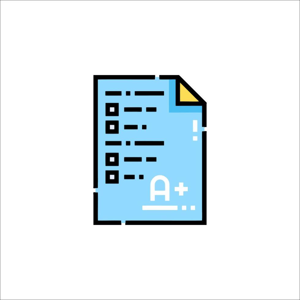 A checklist icon with a check mark on it vector