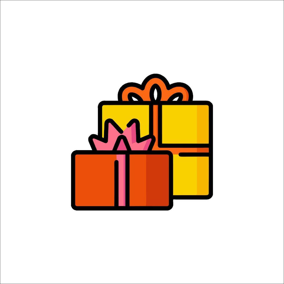 Gift box icon illustration vector