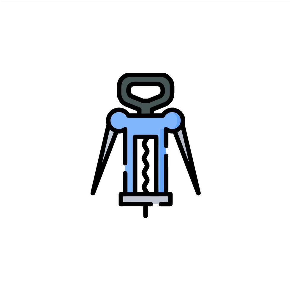 A wine cork opener icon on a white background vector