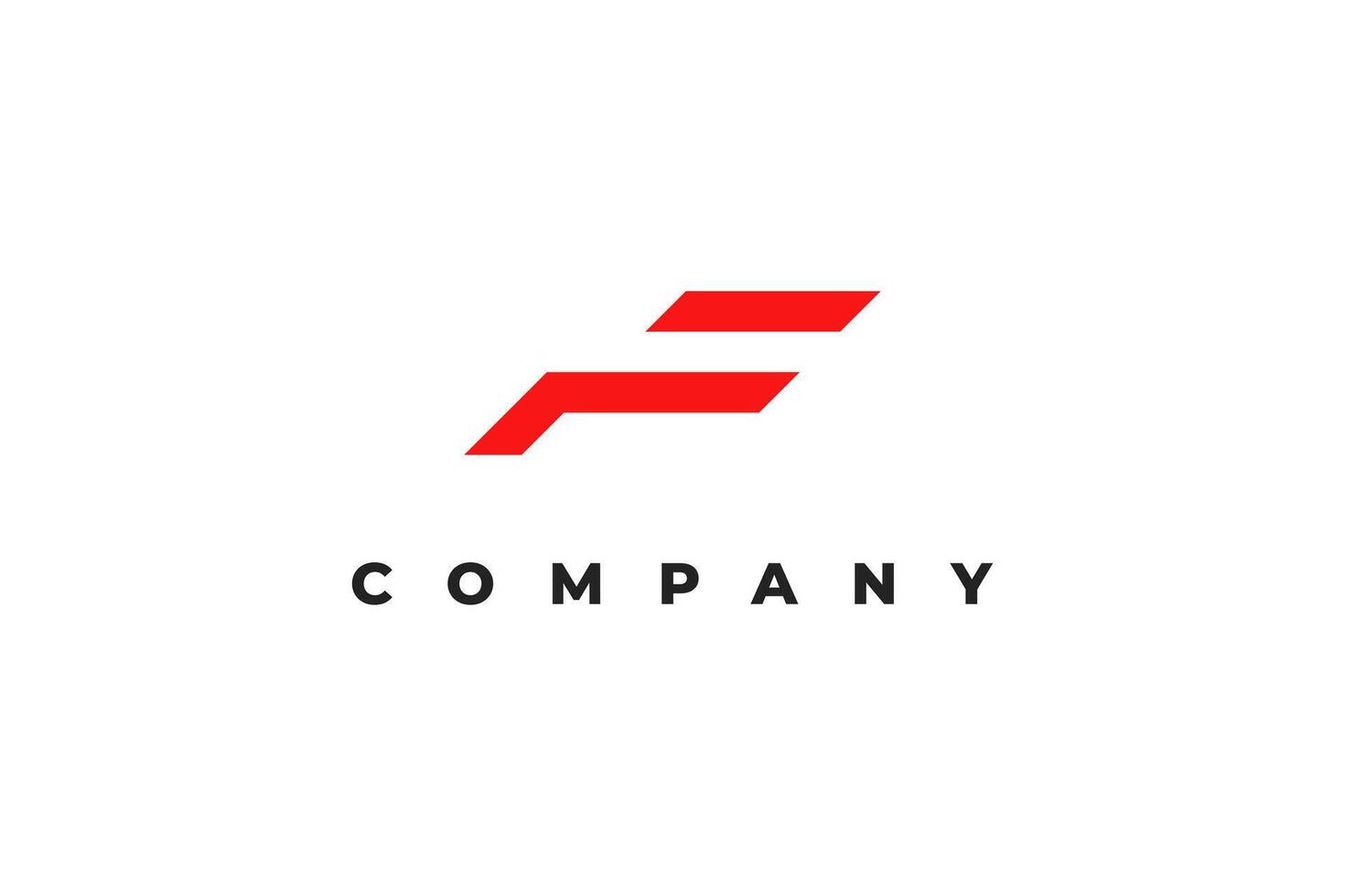 letter f abstract and eagle head logo vector