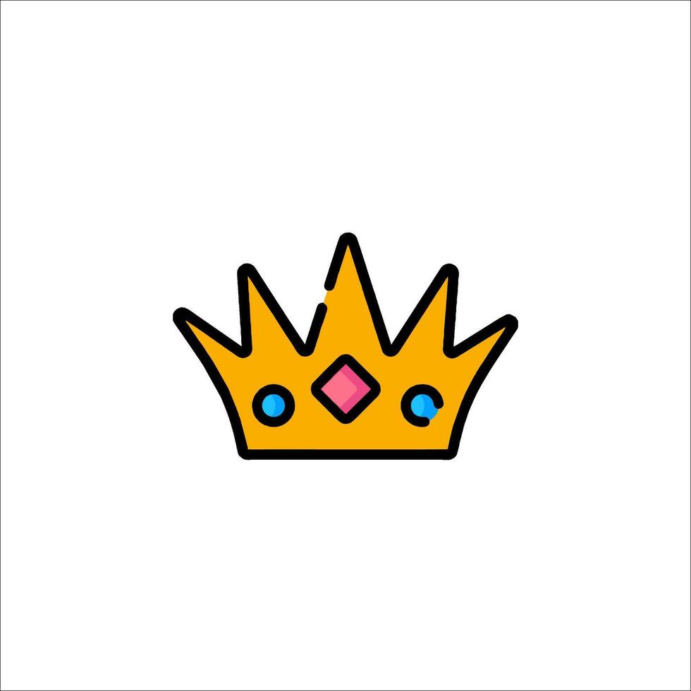 A crown icon on a white background vector