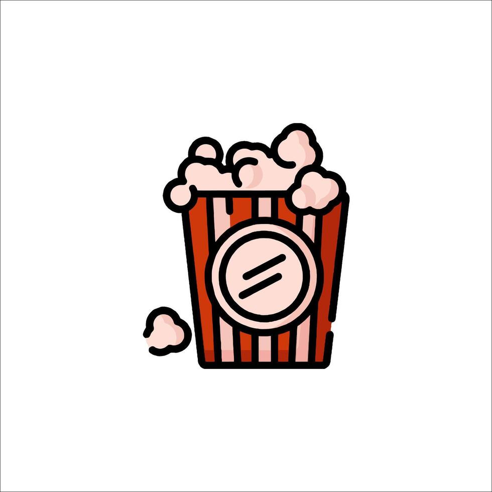 A popcorn icon on a white background vector