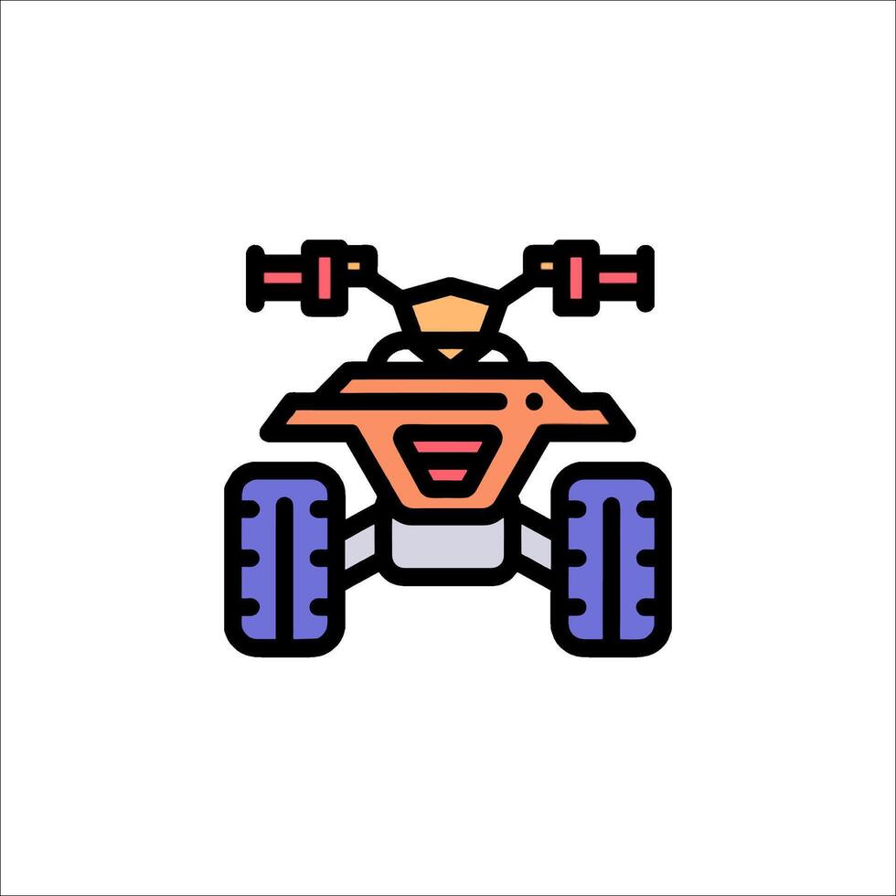 Quad bike icon illustration vector