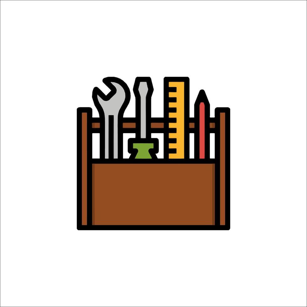 Toolbox icon illustration vector