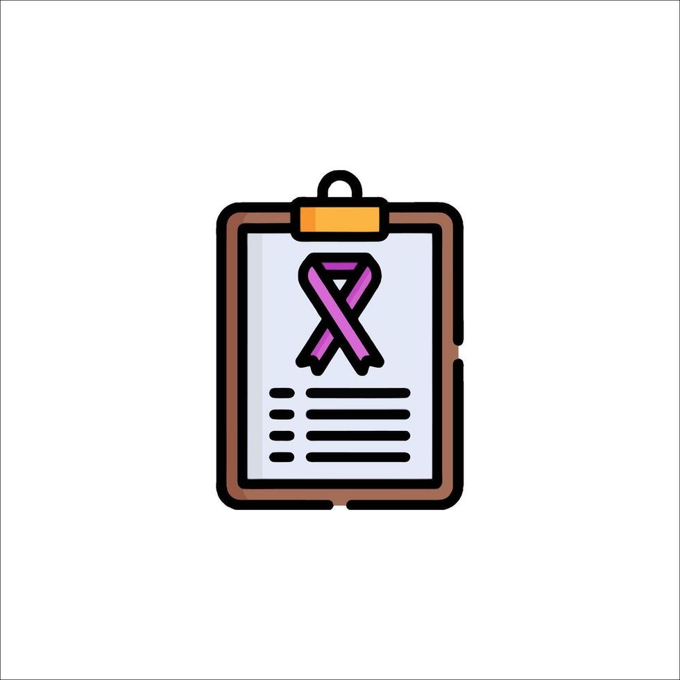 Breast cancer awareness icon illustration vector