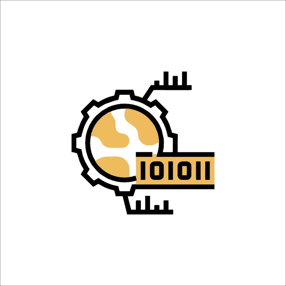 A logo for a company that makes a computer vector