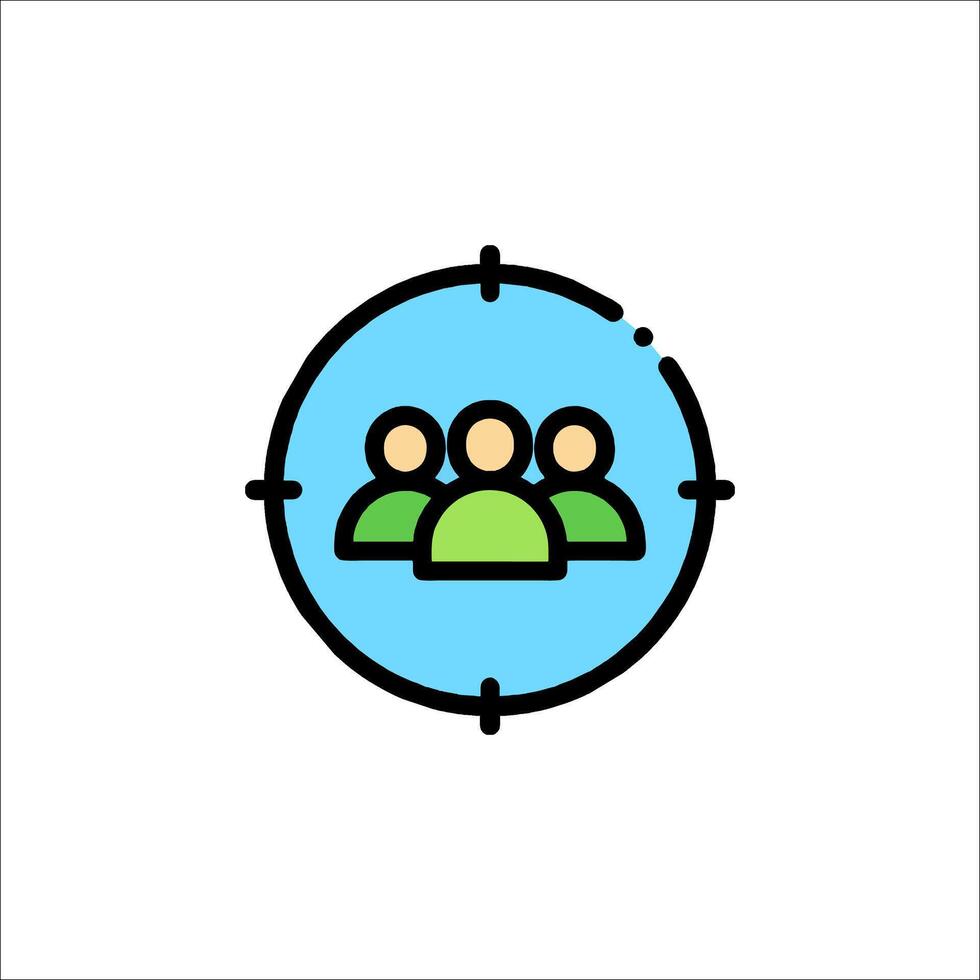 A group of people in a circle icon vector
