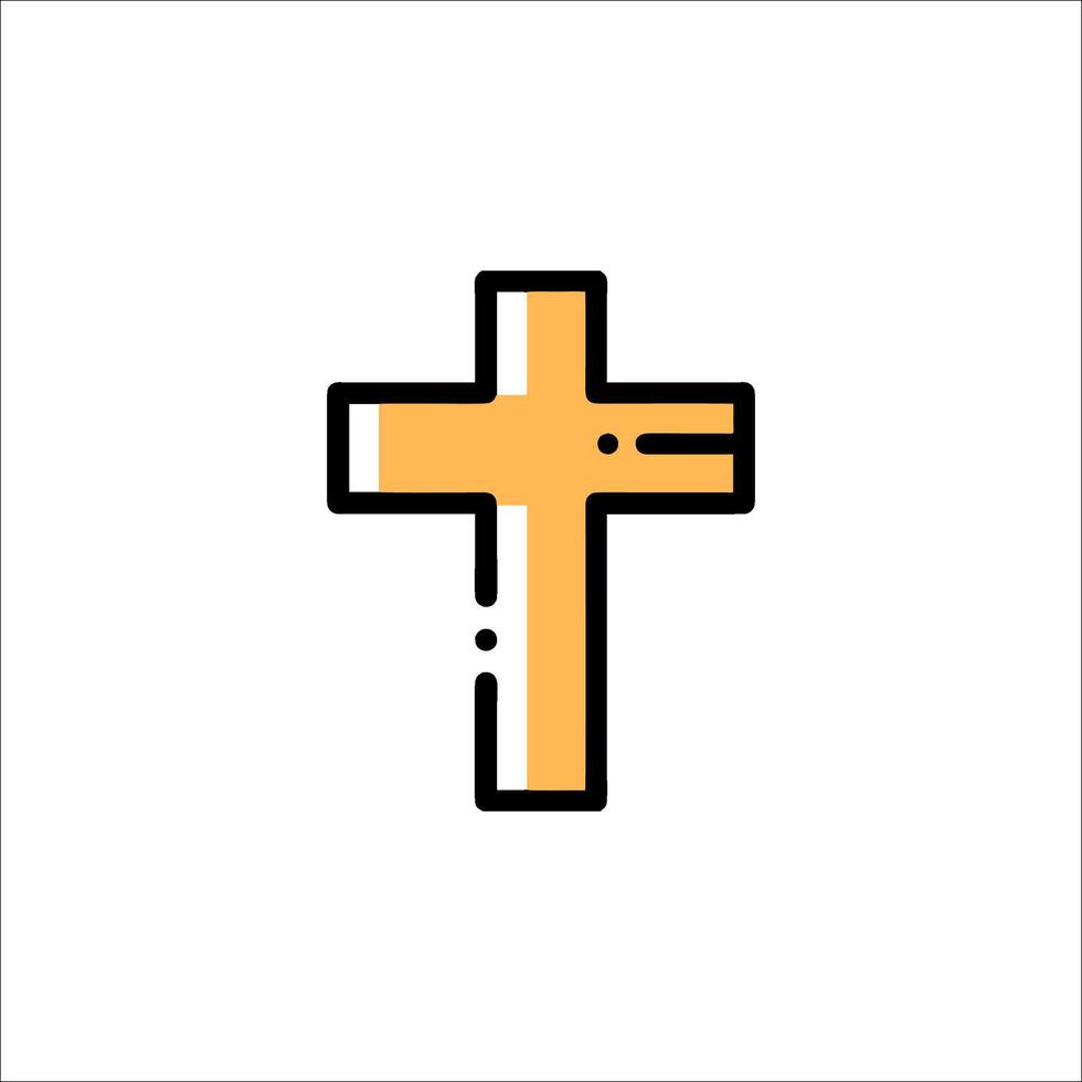 A cross icon on a white background vector