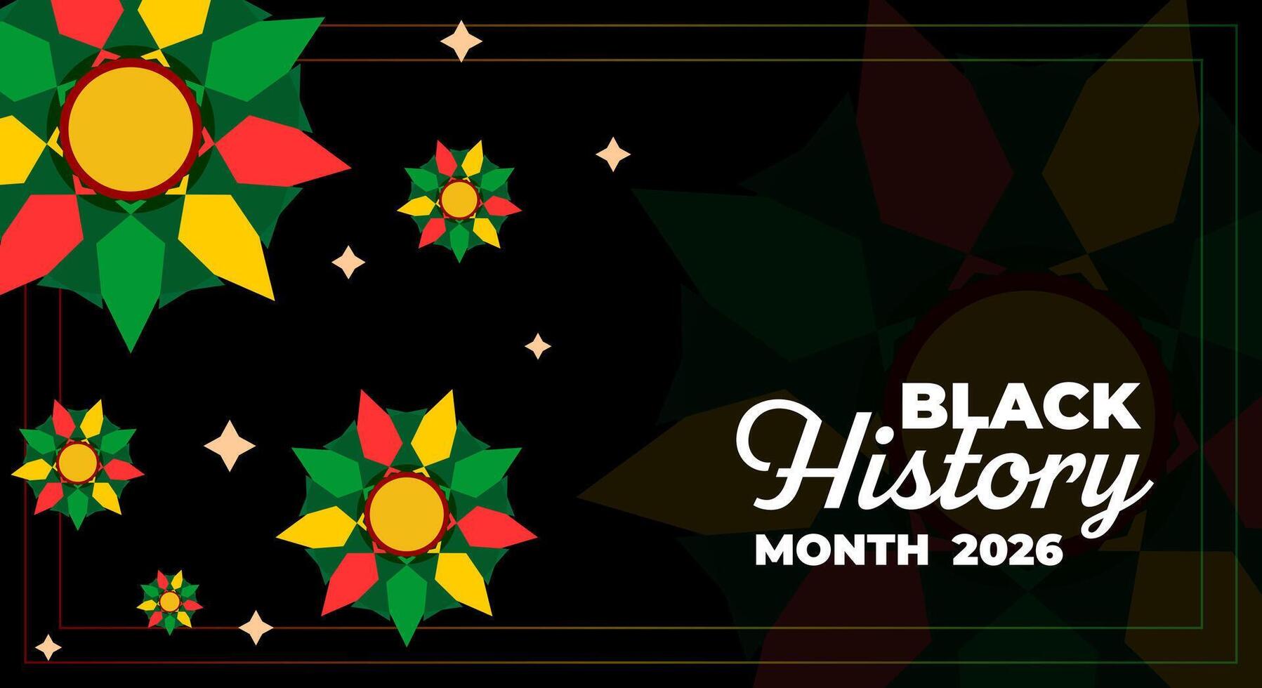 Black History Month background. African American History is celebrated annually in February. Abstract vector