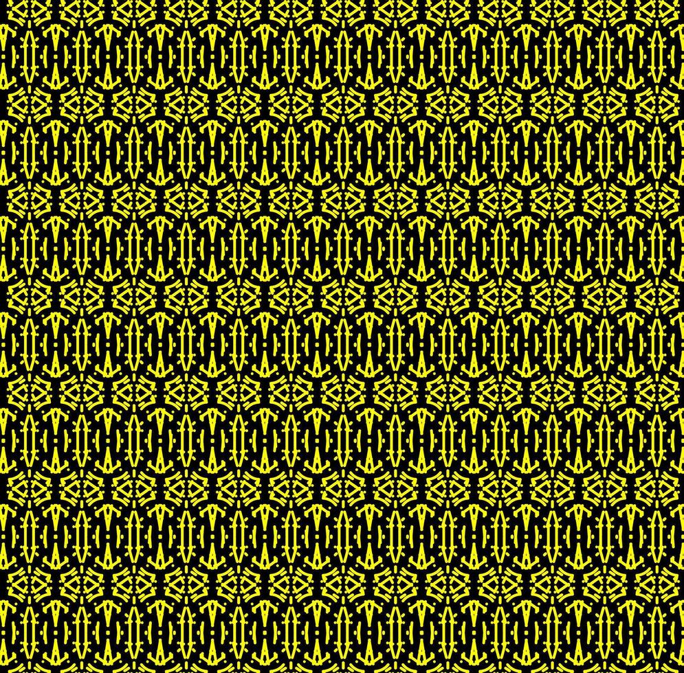 Seamless texture in the form of an original golden abstract pattern on a black background vector
