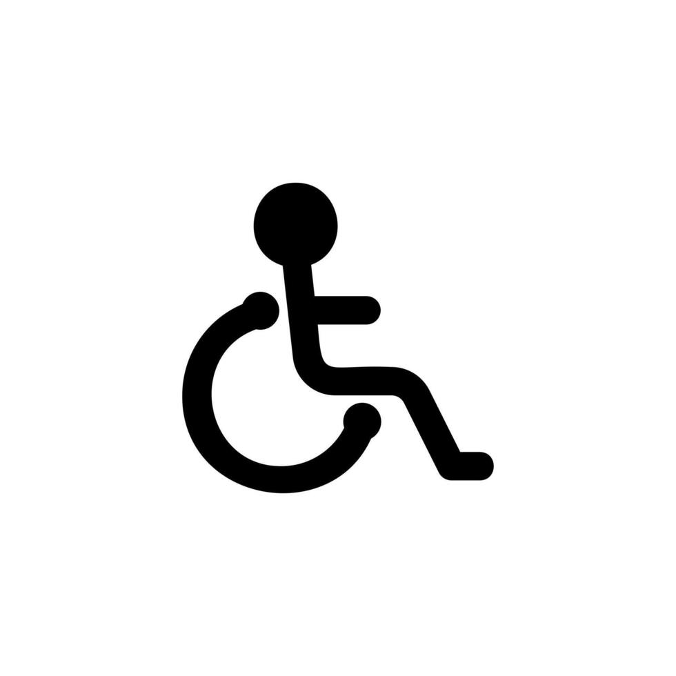 Wheelchair Icon Stock Illustrations. vector