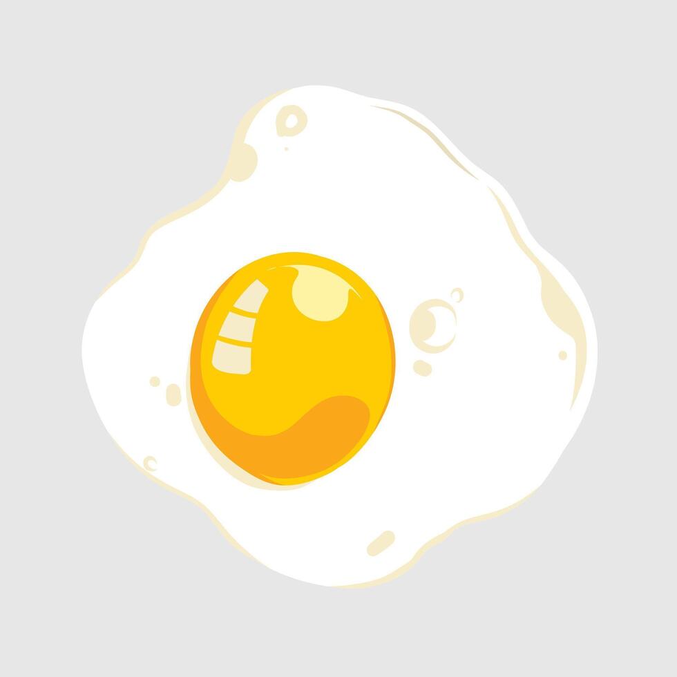 An egg is shown on a white background vector