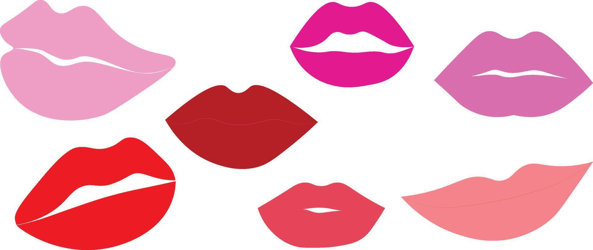 Set of sexy lips vector