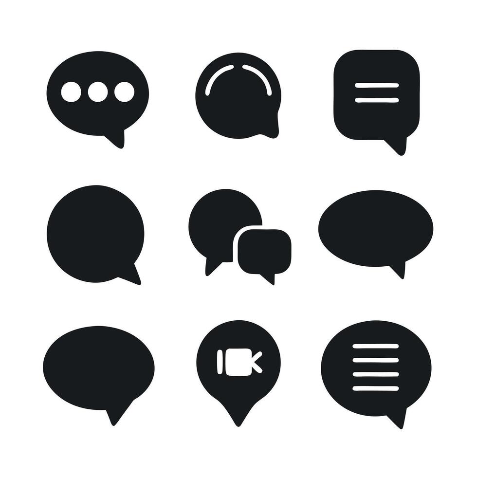 Speech Bubble Icons design vector