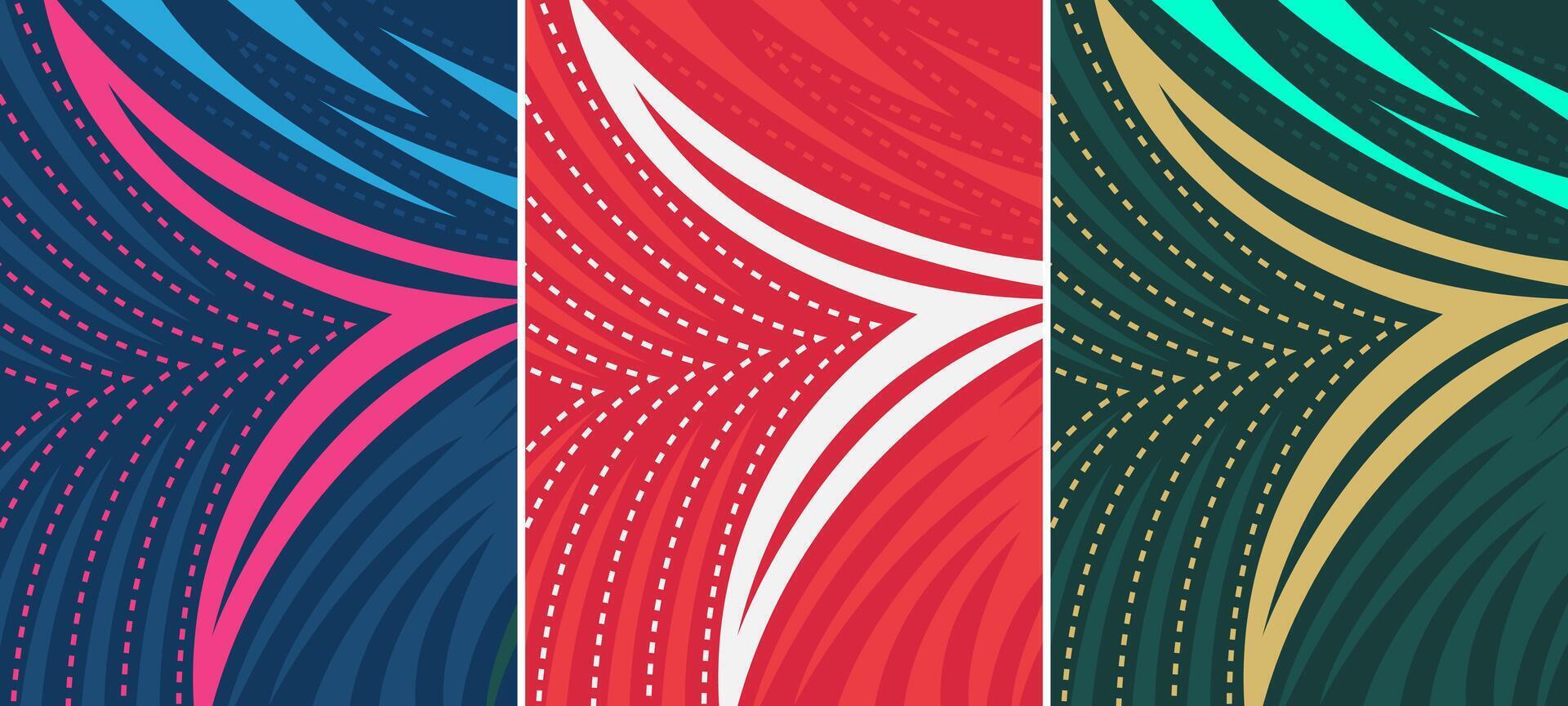 Sports Jersey Design Background Set for Sublimation Printing and sportswear vector