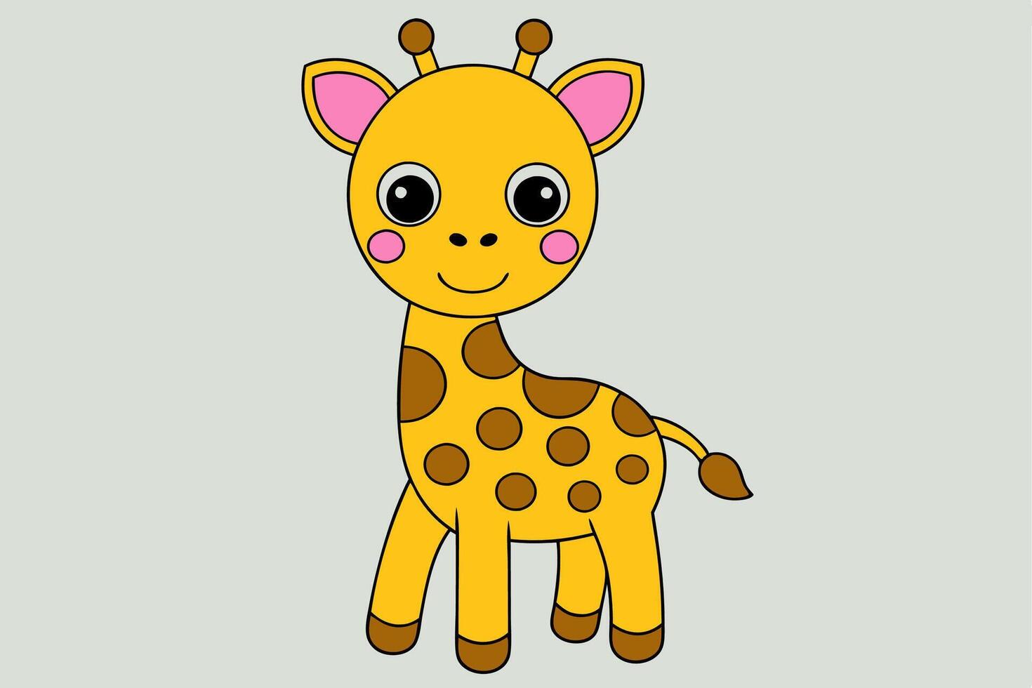Detailed Giraffe Design for Versatile Creative Creations vector
