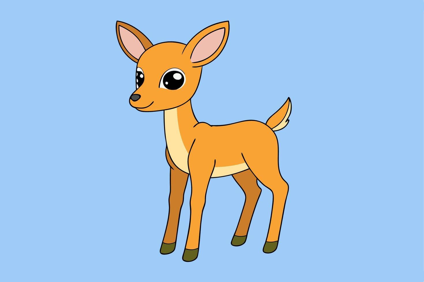 Graceful Gazelle Illustration for Creative Design Projects vector