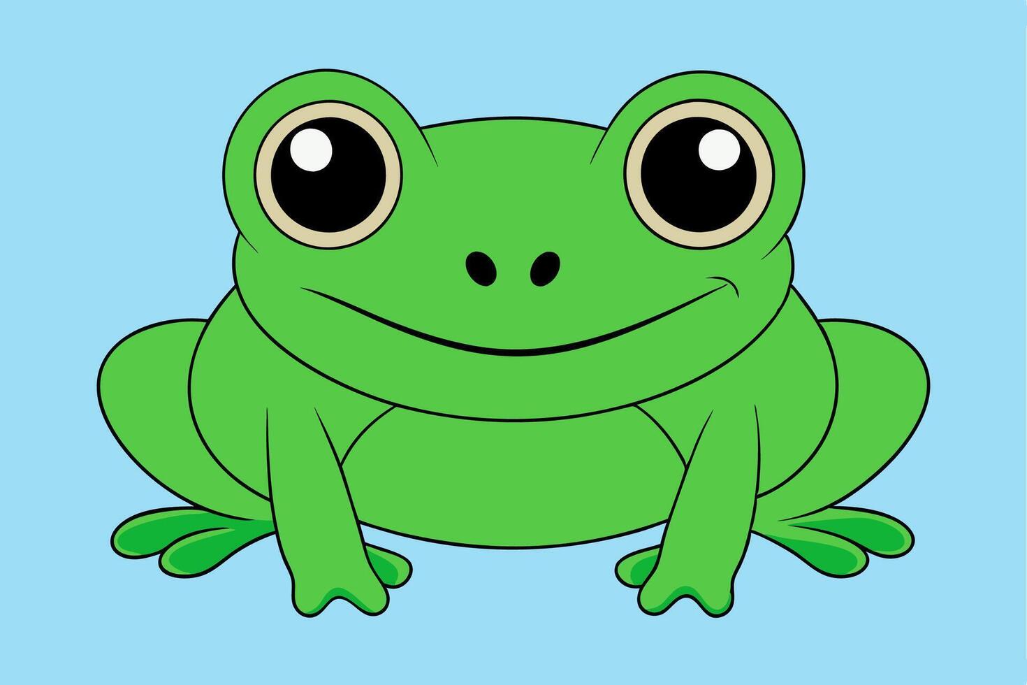 Charming Frog Illustration for Creative Design Projects vector