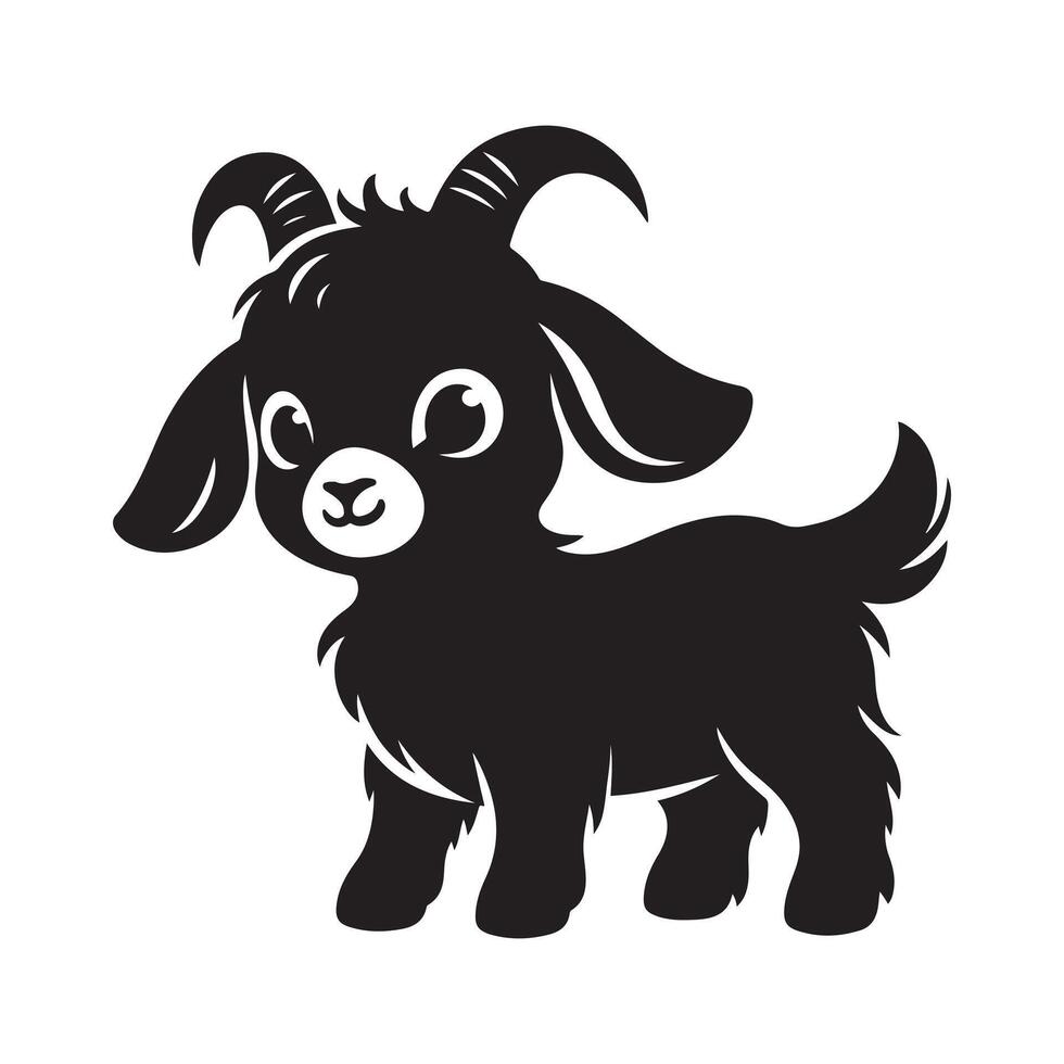 Premium Goat Silhouette for Creative Professionals vector