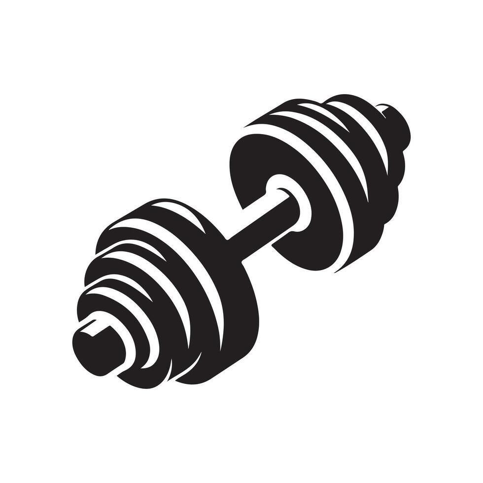 Stylish Dumbbell Vectors for Professional Fitness Marketing