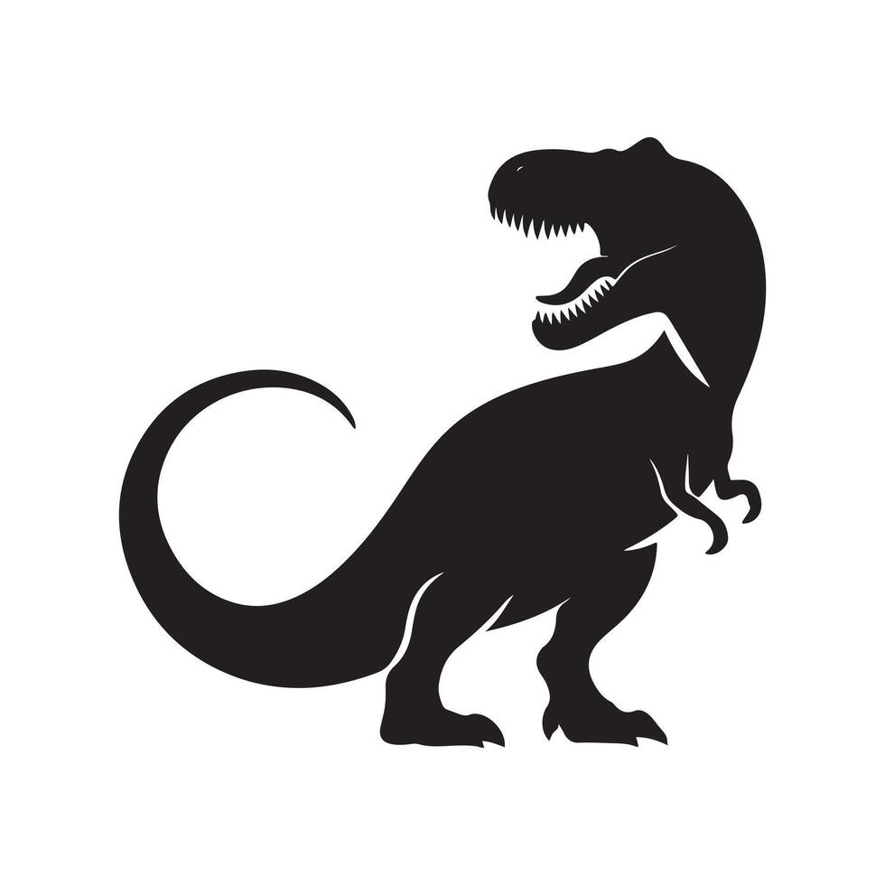Nature-Inspired Dinosaur Illustration for Logos vector