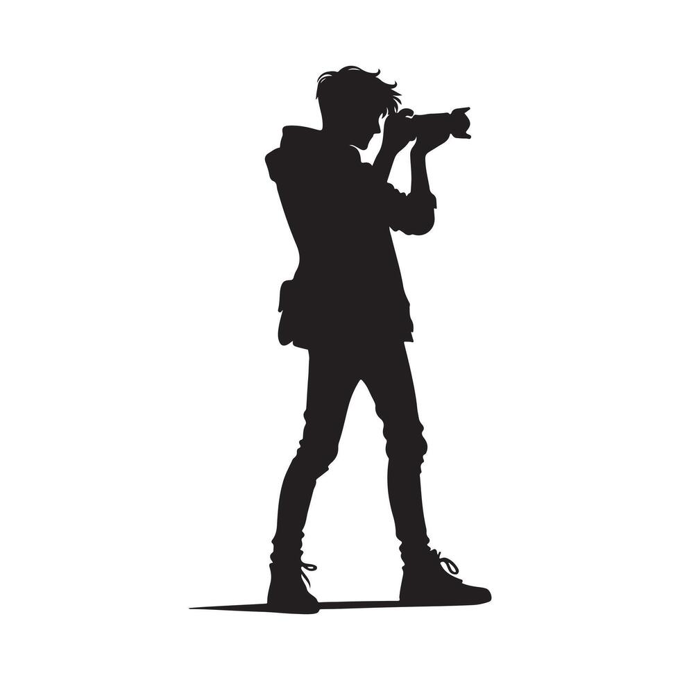 Photography Silhouette Vectors for Brochures and Business Cards