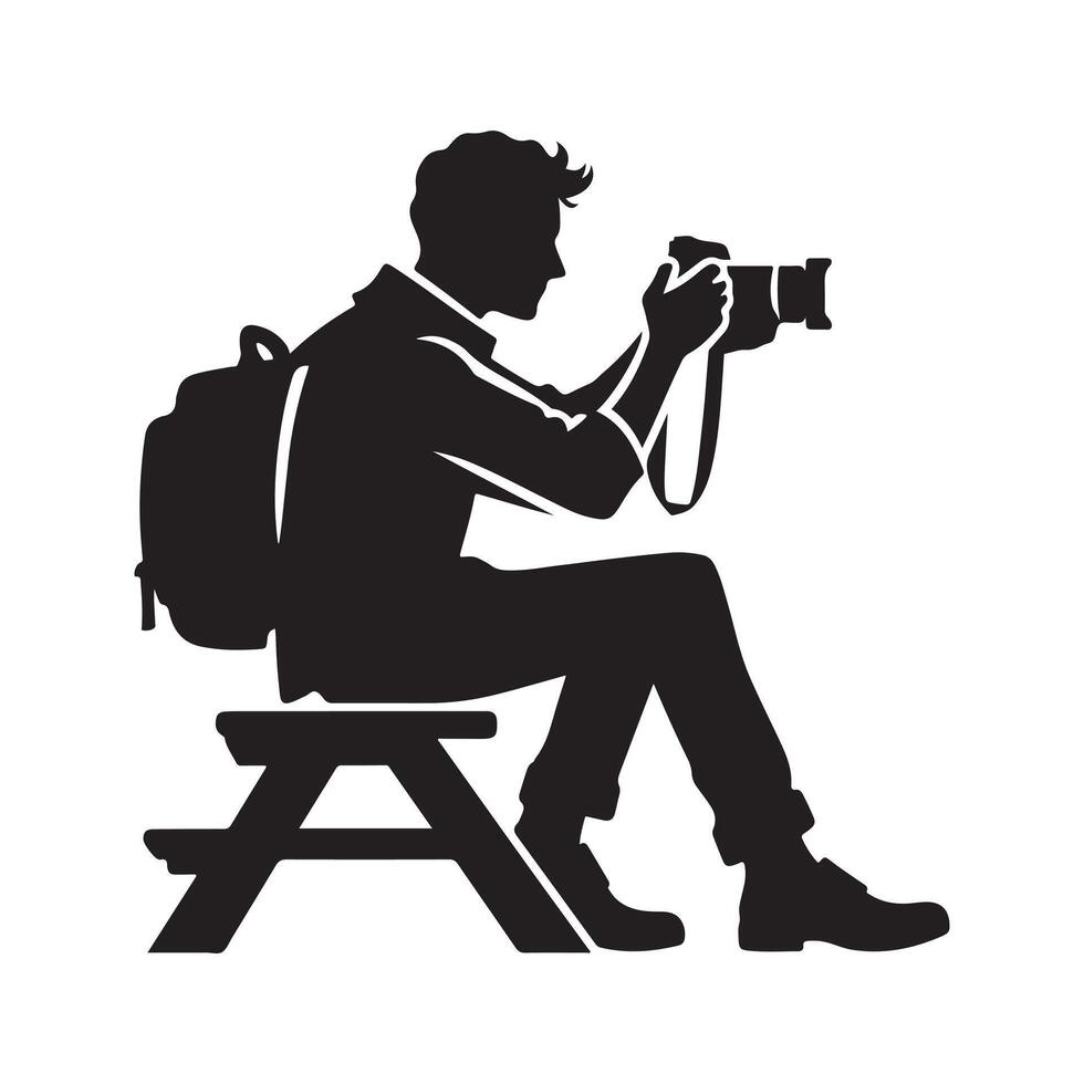 Photography Silhouette Vectors for Exhibition and Gallery Promotions