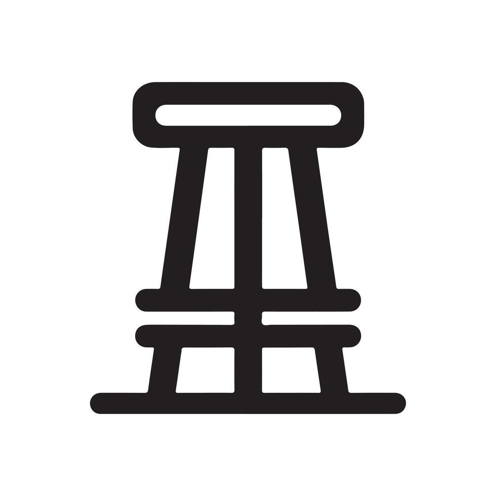 Minimalist Bar Stool Silhouette Vectors Perfect for Modern Interior Designs