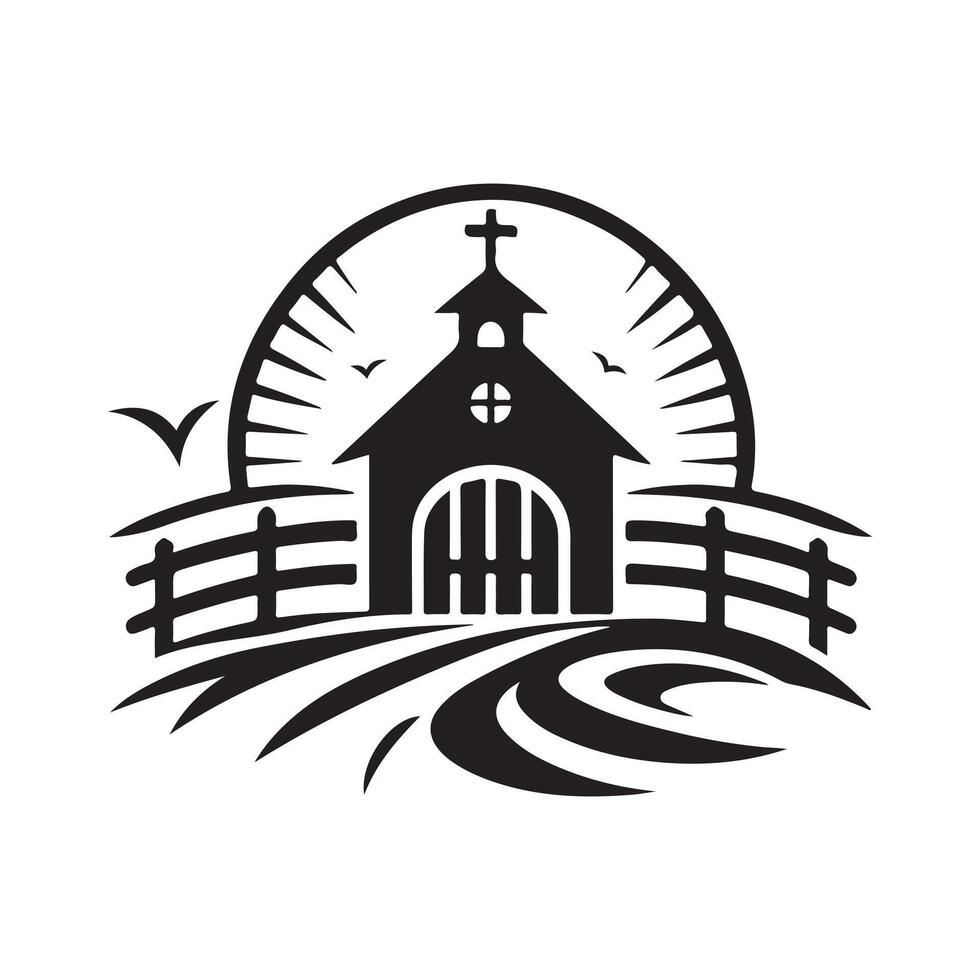 Farm Gate Silhouette Vectors for Organic and Sustainable Branding