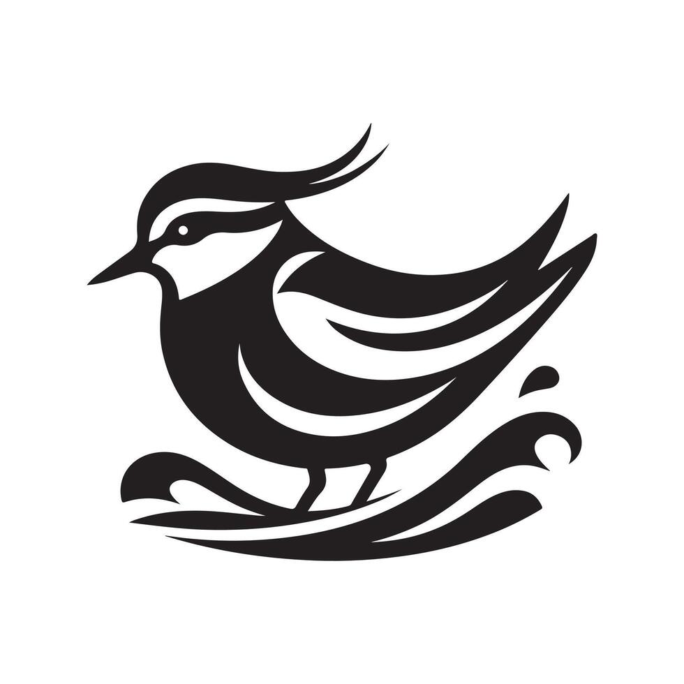 Plover Silhouette Vectors Great for Custom Bird Watching Logos