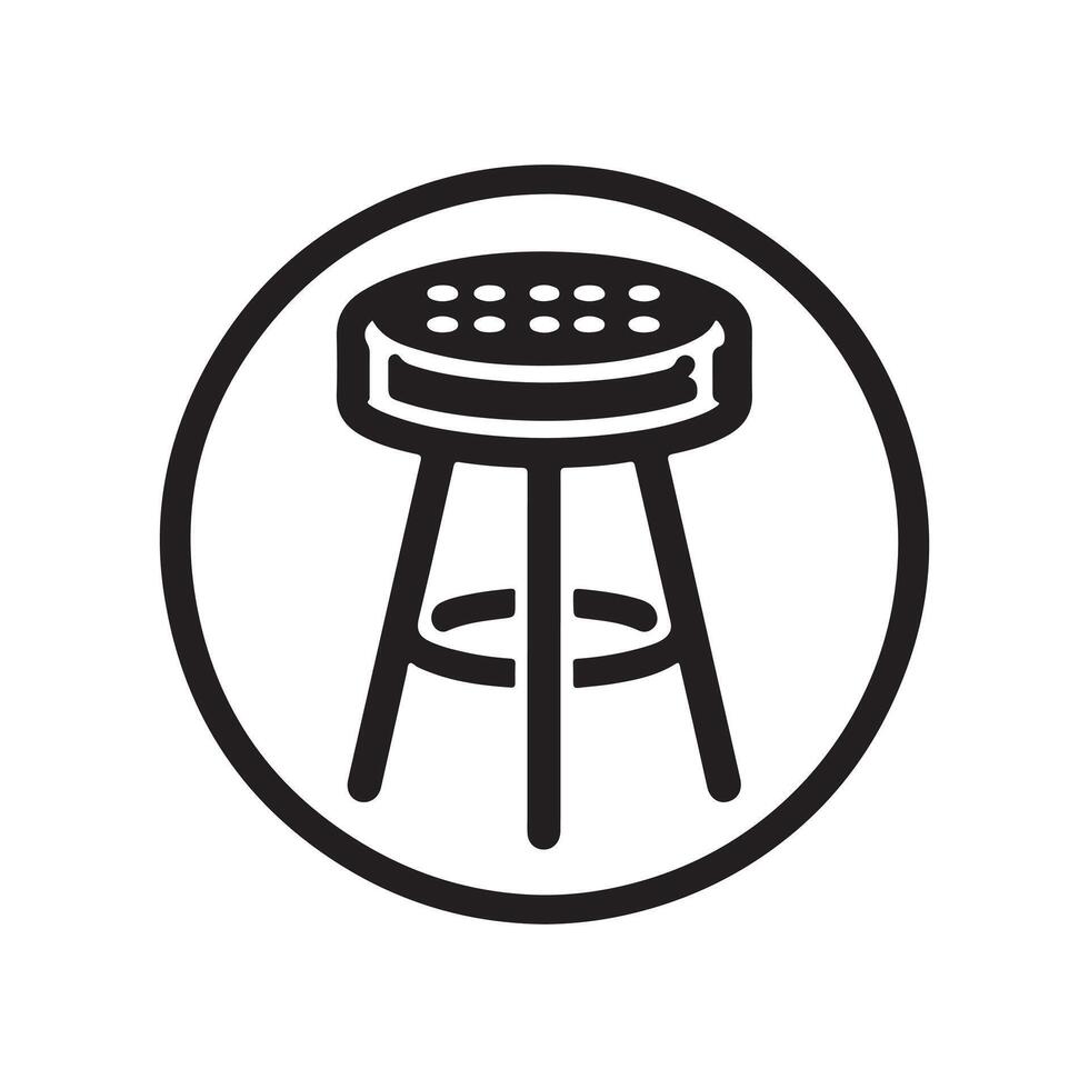 Stylish Bar Stool Silhouette Vectors Great for Home and Commercial Spaces