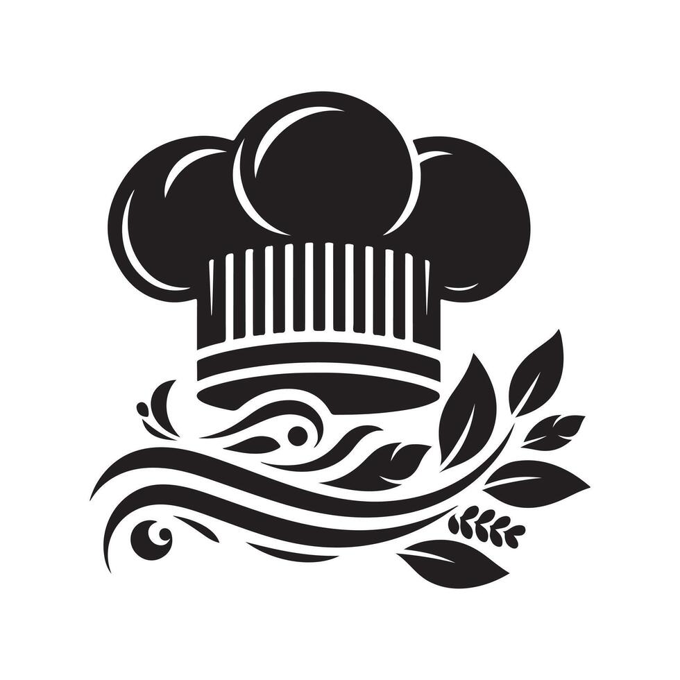 Kitchen Cap Silhouette Vectors Great for Food Truck Branding