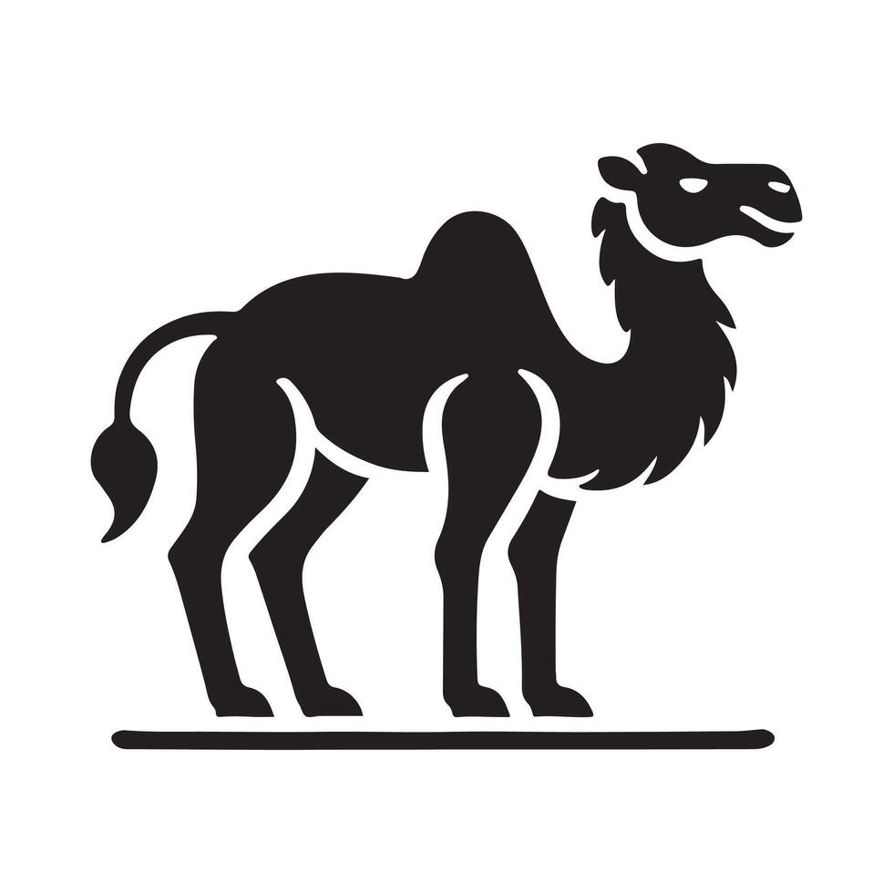 Camel Silhouette Illustrations for Custom Posters, Flyers, and Banners vector
