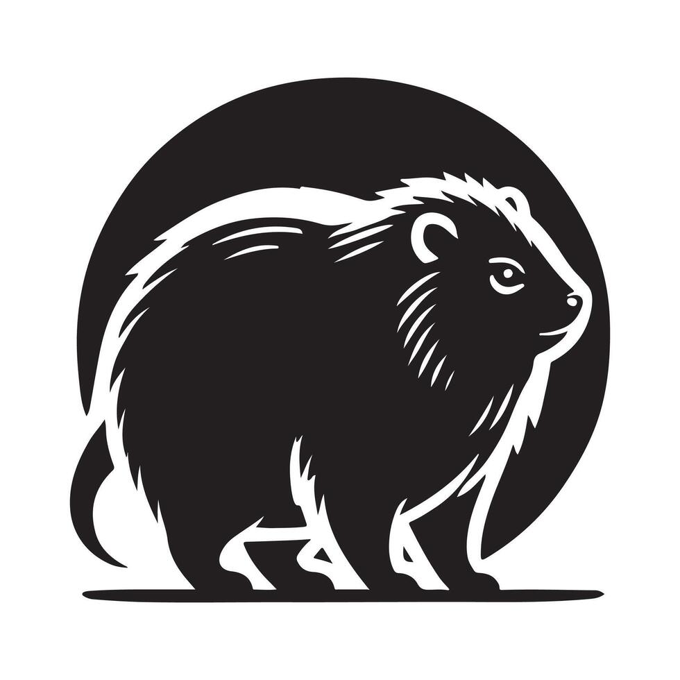 Rockhyrax Silhouette Illustrations for Custom Prints and Merchandise vector