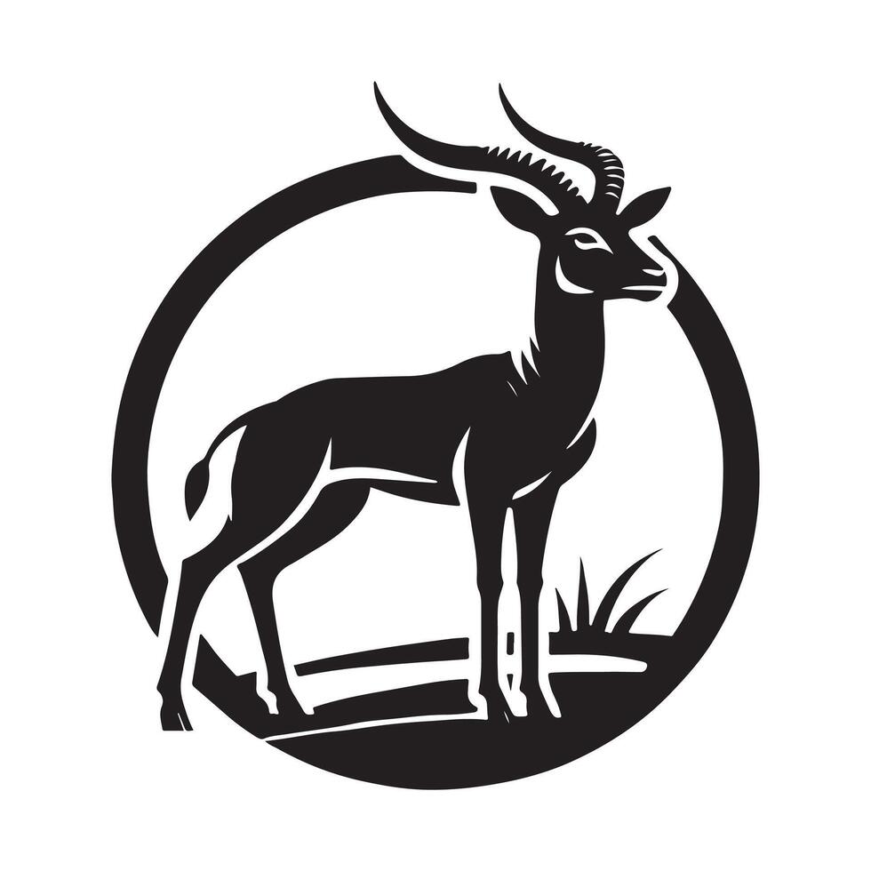 Download Versatile Impala Silhouette Graphics for Professional Use vector