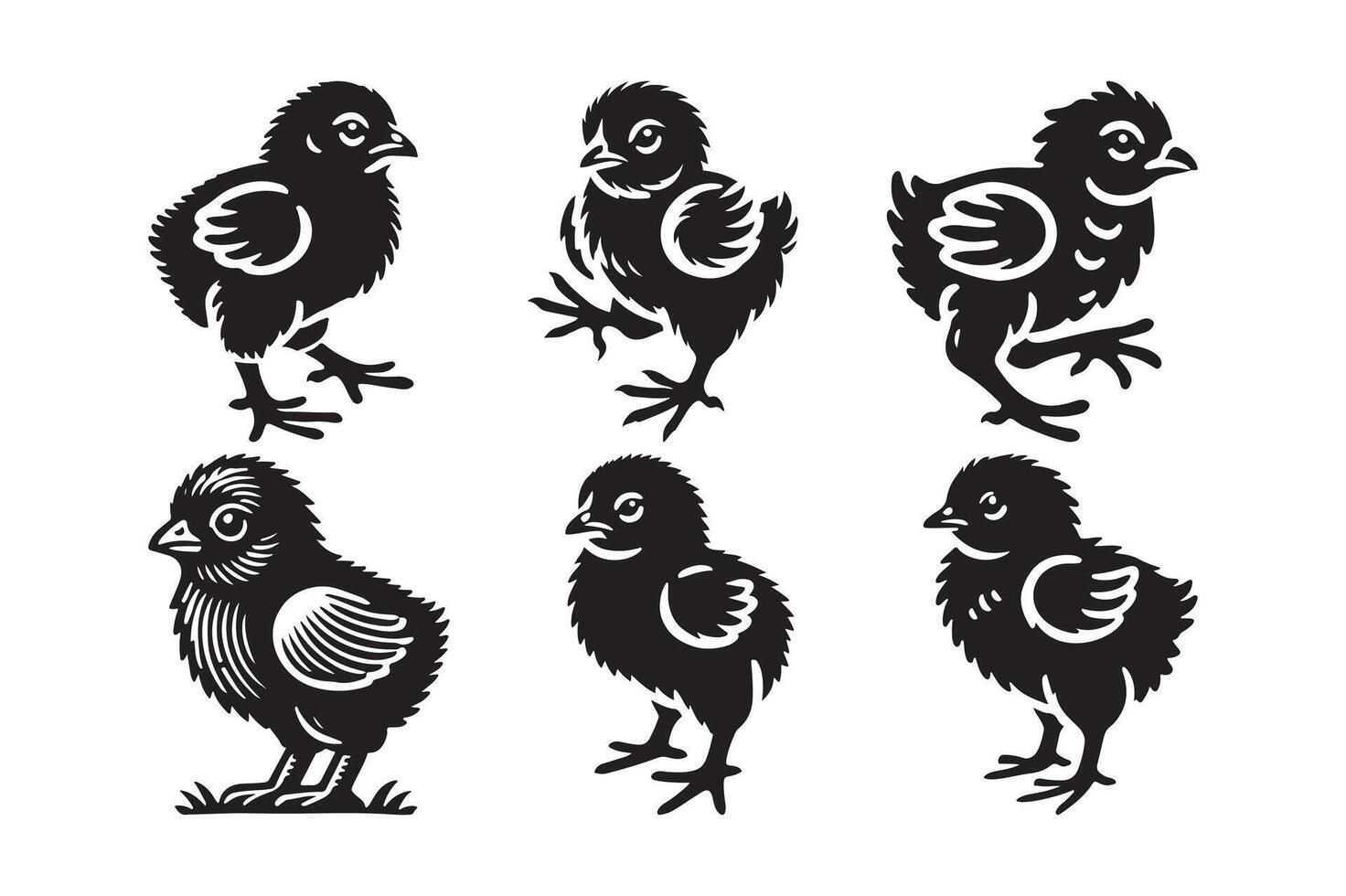 Download Babychiks Silhouette Files for Personalized Creations vector