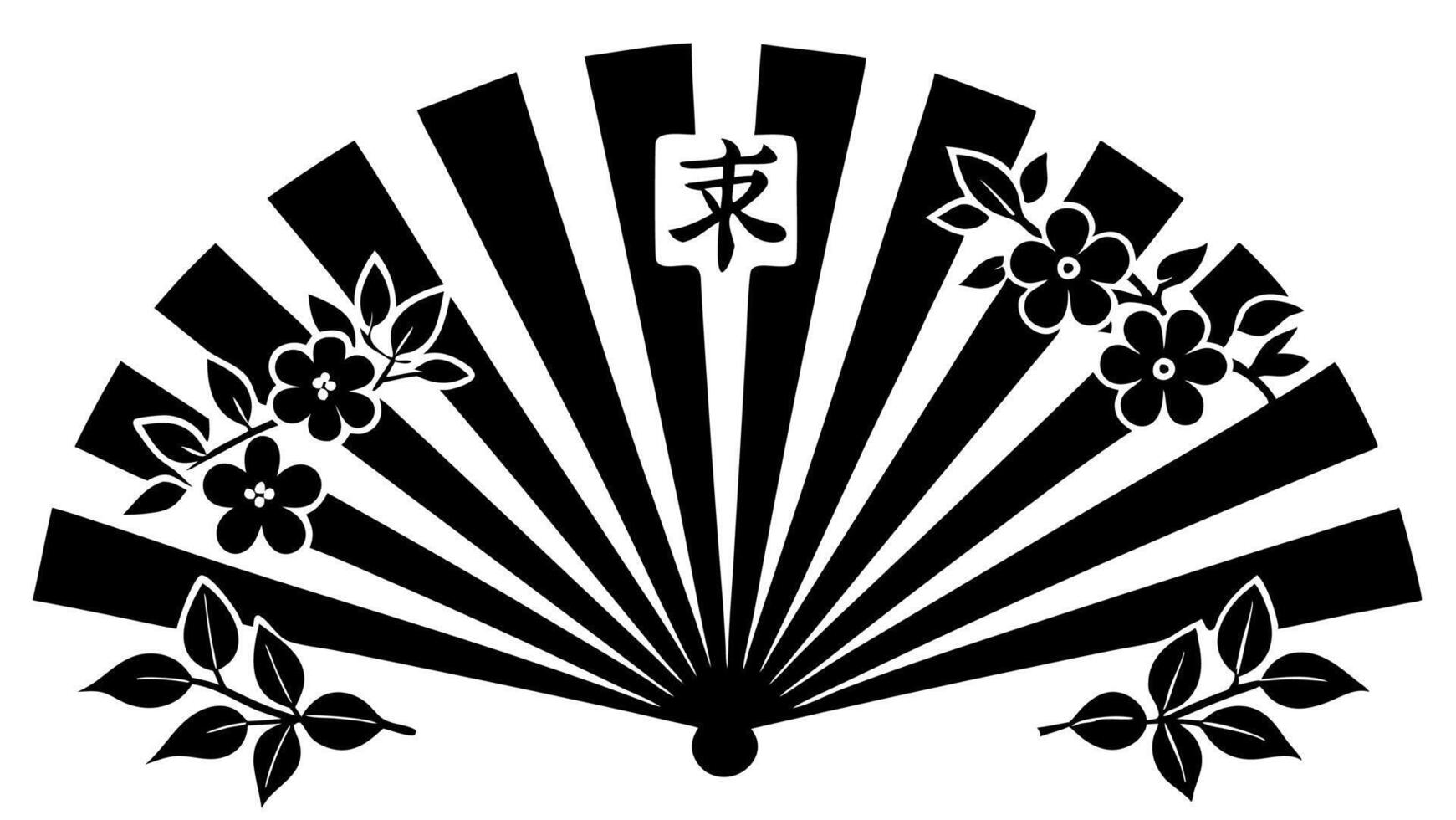 Free Artistic Floral Ornament Silhouette Illustration vector