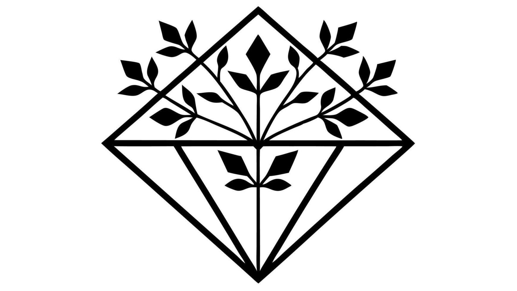 Free Floral Silhouette Ornament Illustration for Elegant Design Themes vector